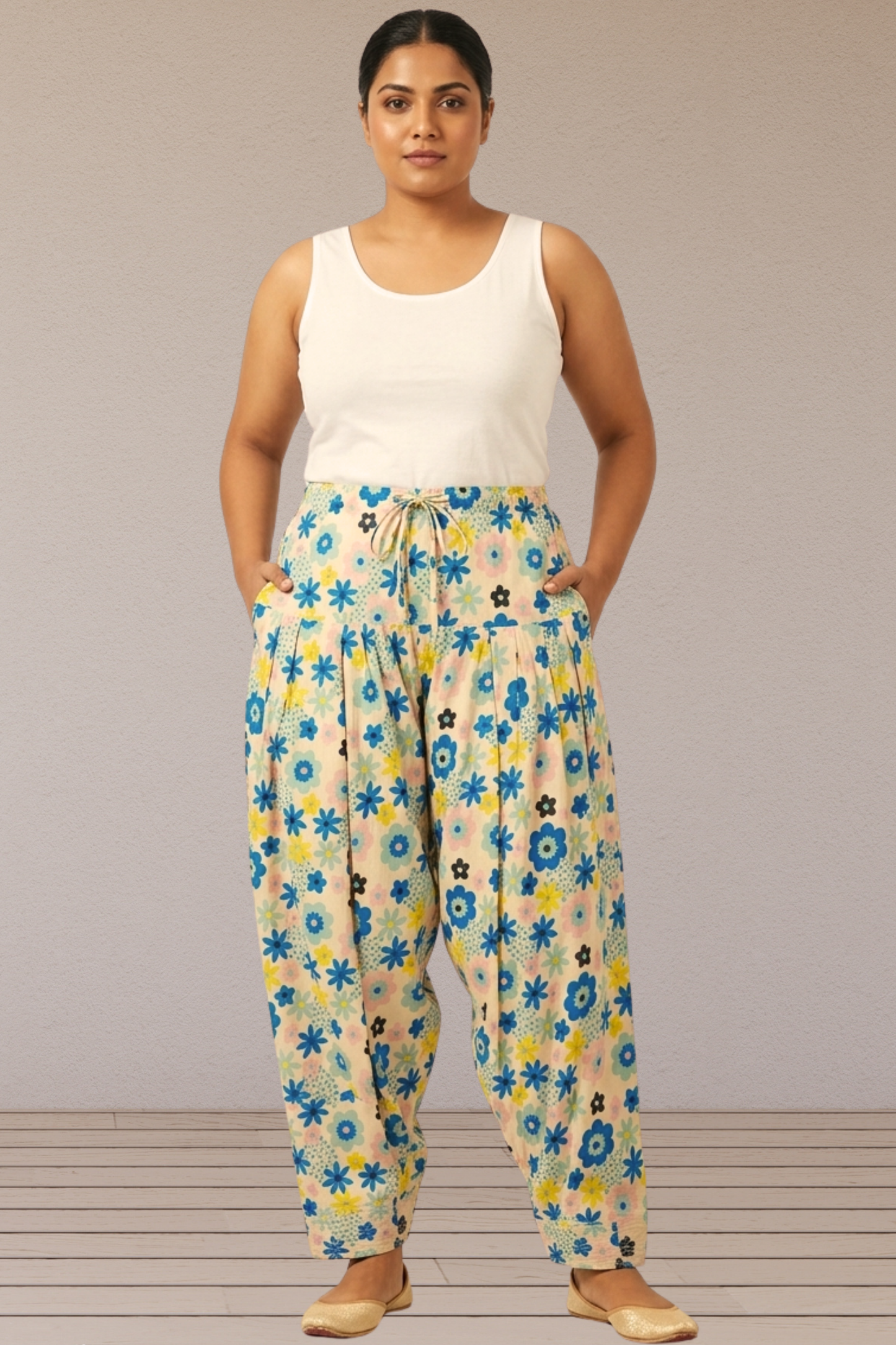 Pastel Bloom Cotton Printed Salwar