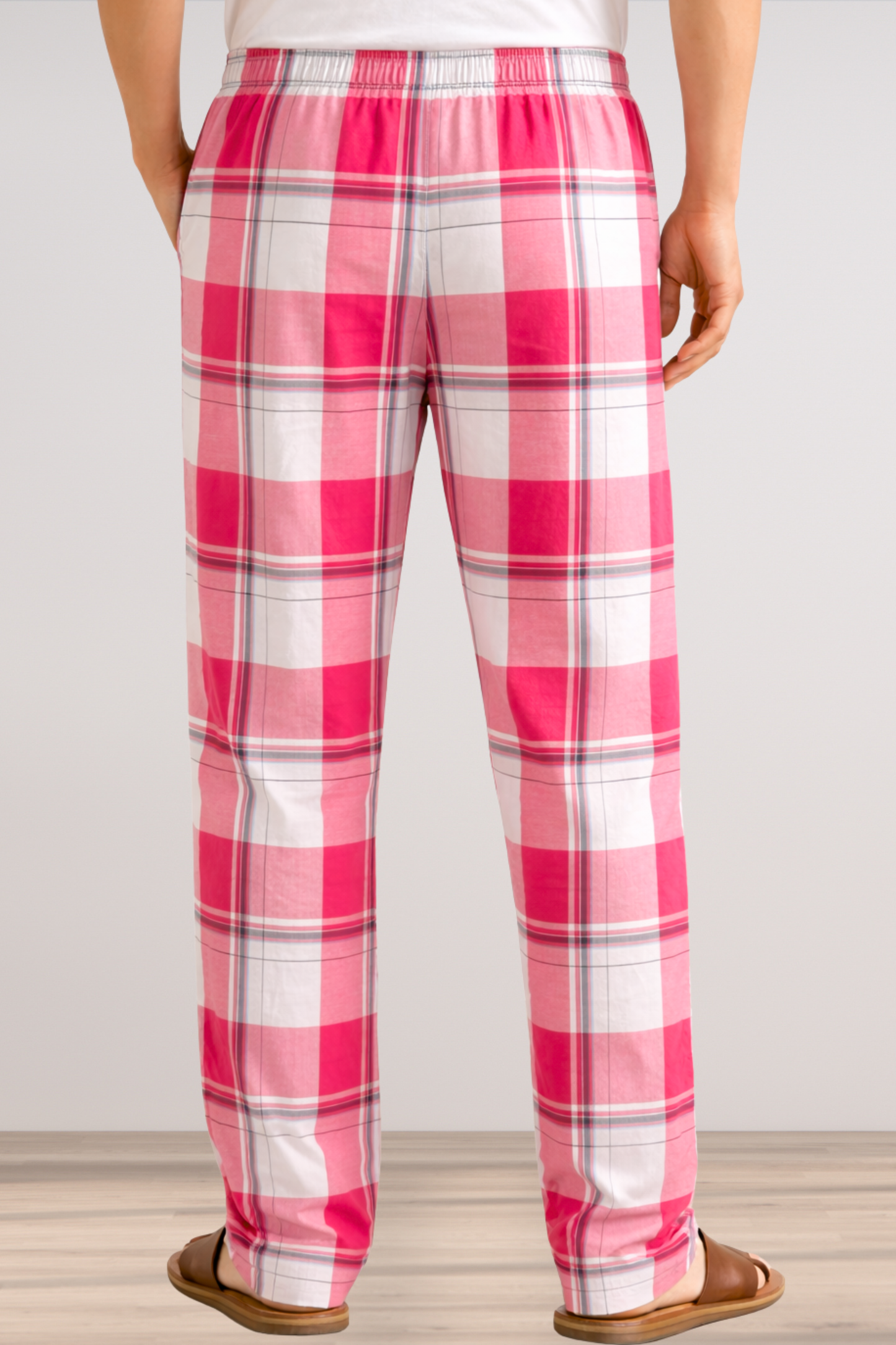 Pink Checked Comfort Cotton Pajama