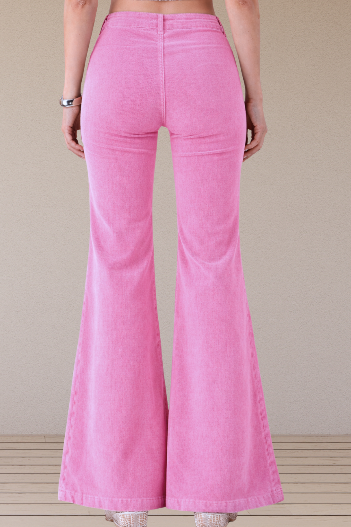 Pink Corduroy Bell Bottom