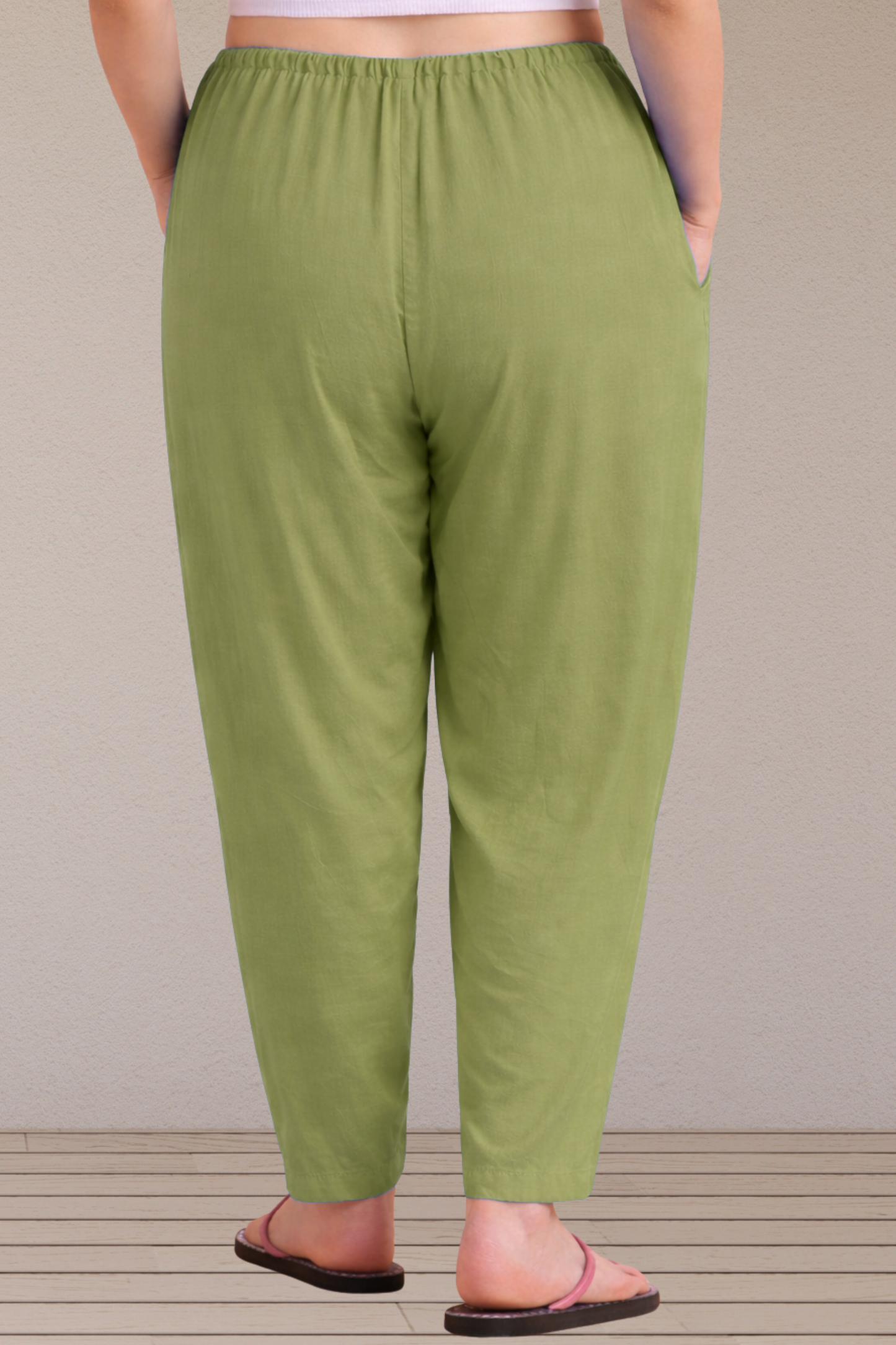 Pista Green Easy Fit Rayon Maternity Salwar