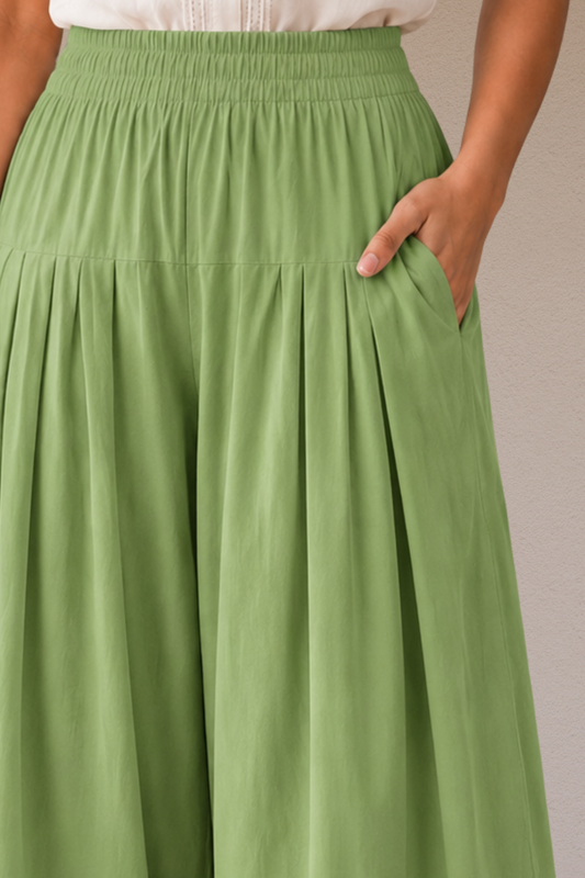 Pista Green Rayon Farshi Salwar
