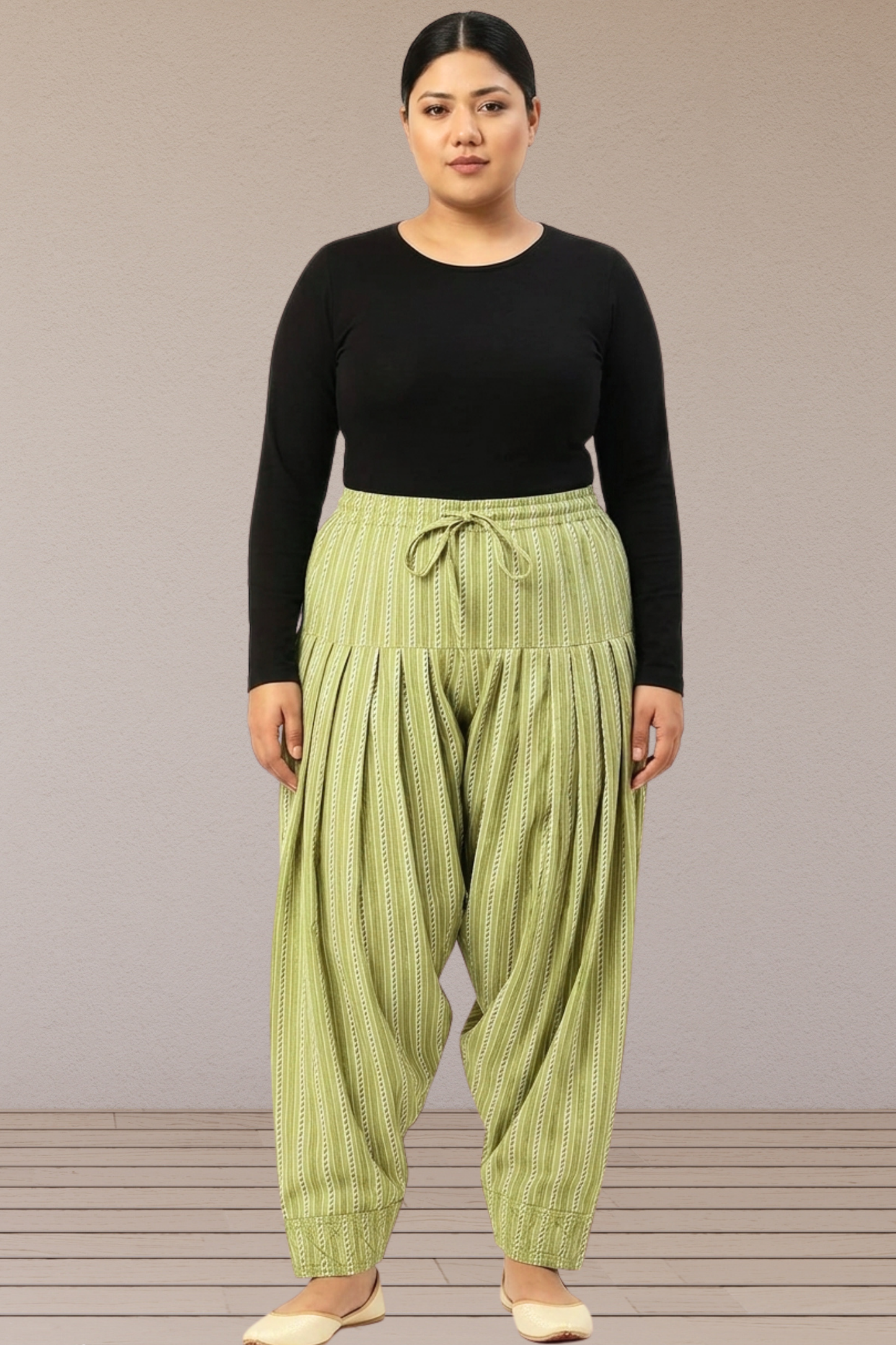 Pista Leher Drape Salwar