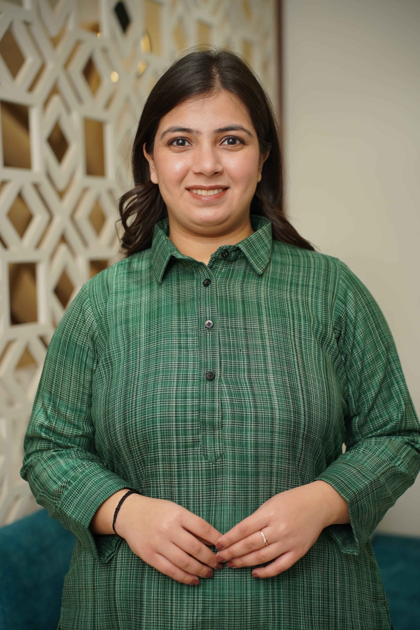 Emerald Green Woollen Kurta