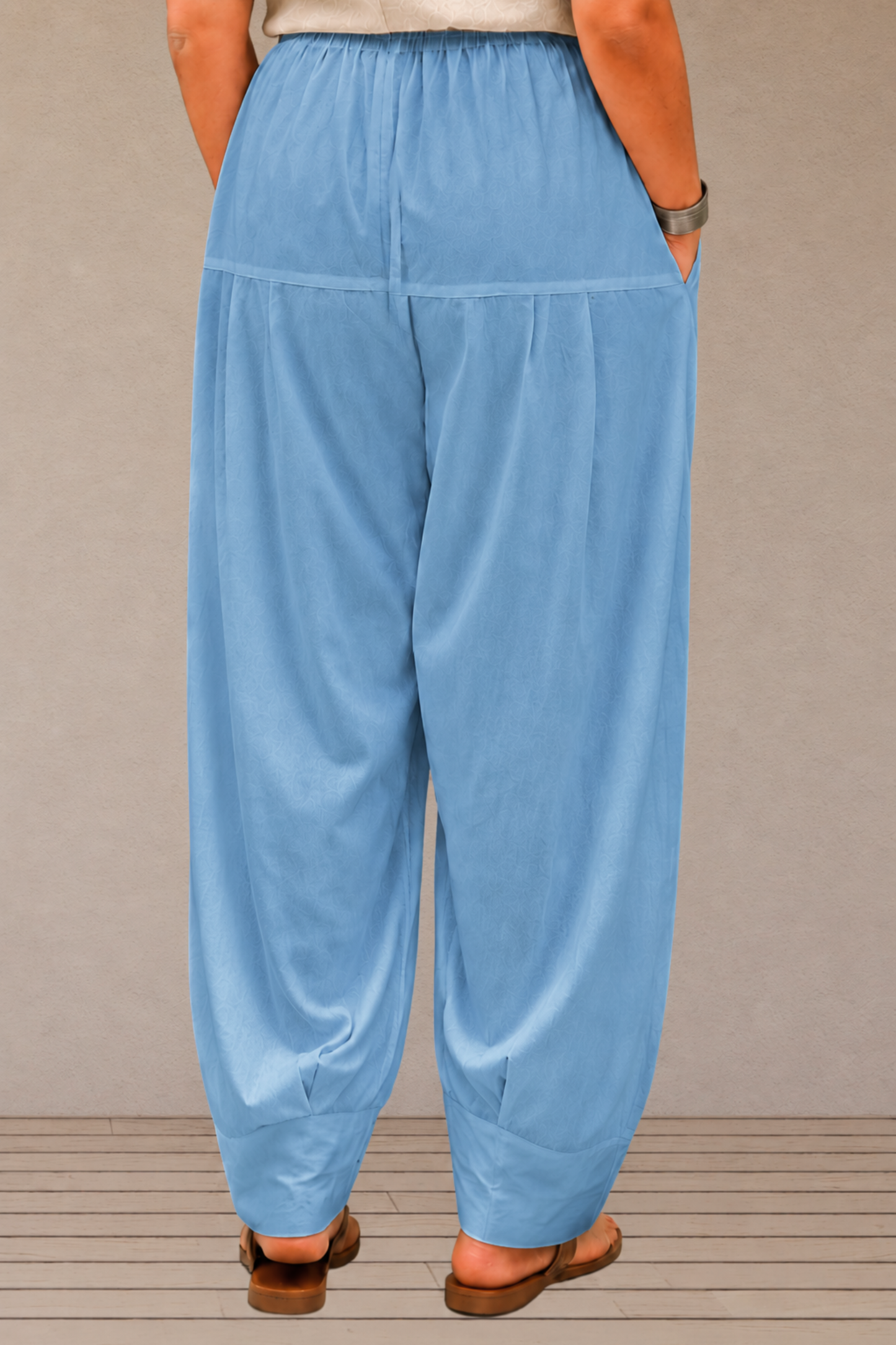 Powder Blue Rayon Farshi Salwar