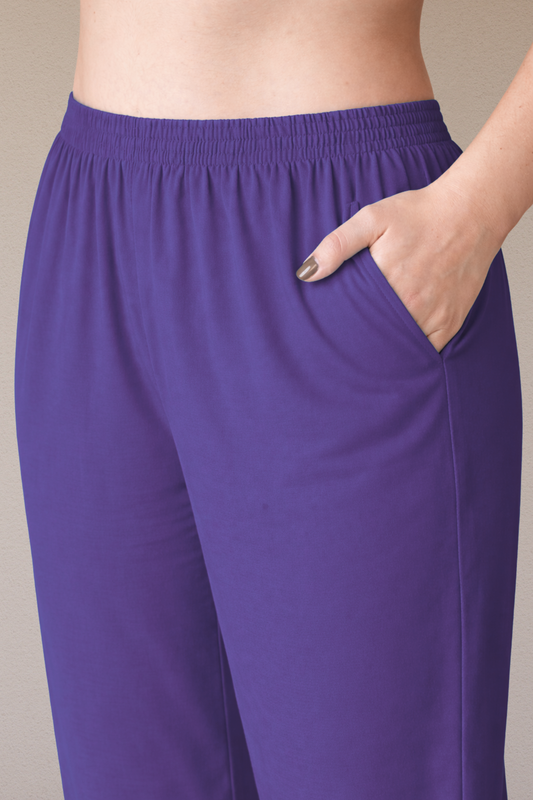 Purple Santoon Pant Palazzo