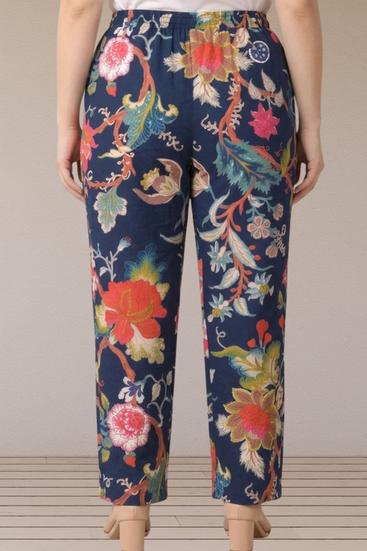 Rangrez Floral Cotton Pant