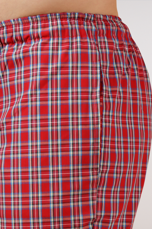 Red Currant Poplin Cotton Pajama