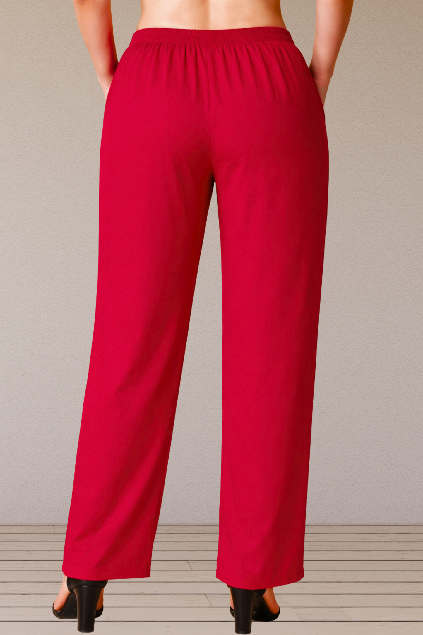 Red Rayon Kurti Pant