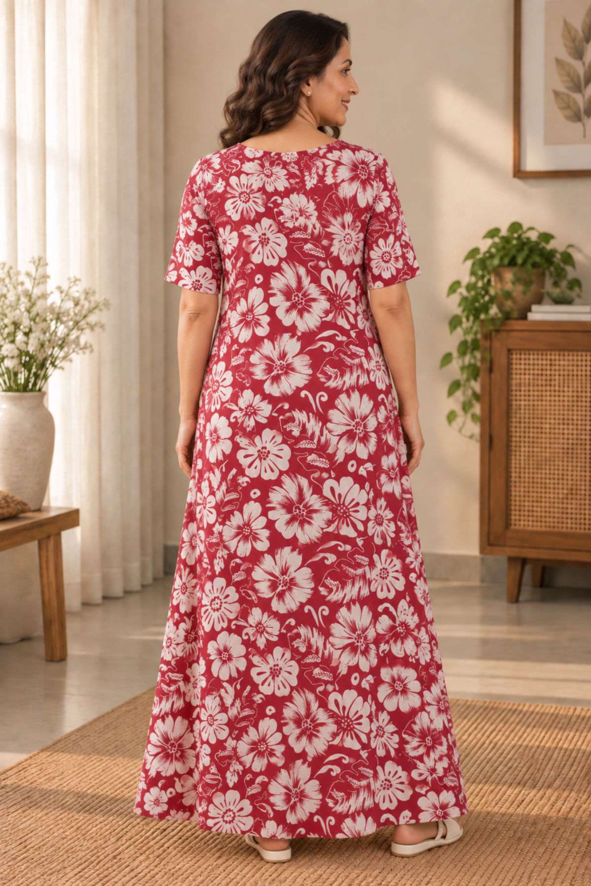 Rose Crush Rayon Night Gown