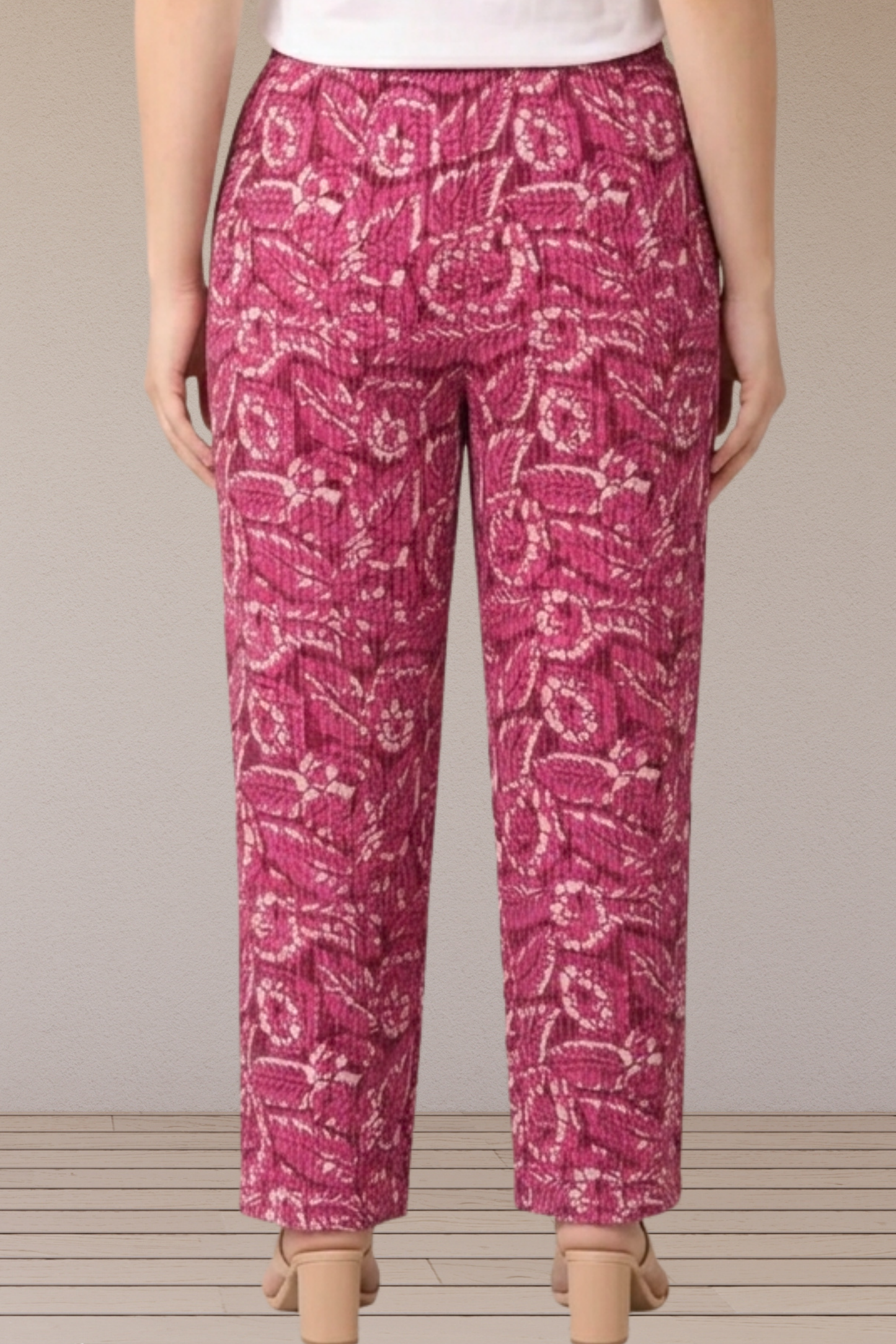 Rose Floral Printed Cotton Pant