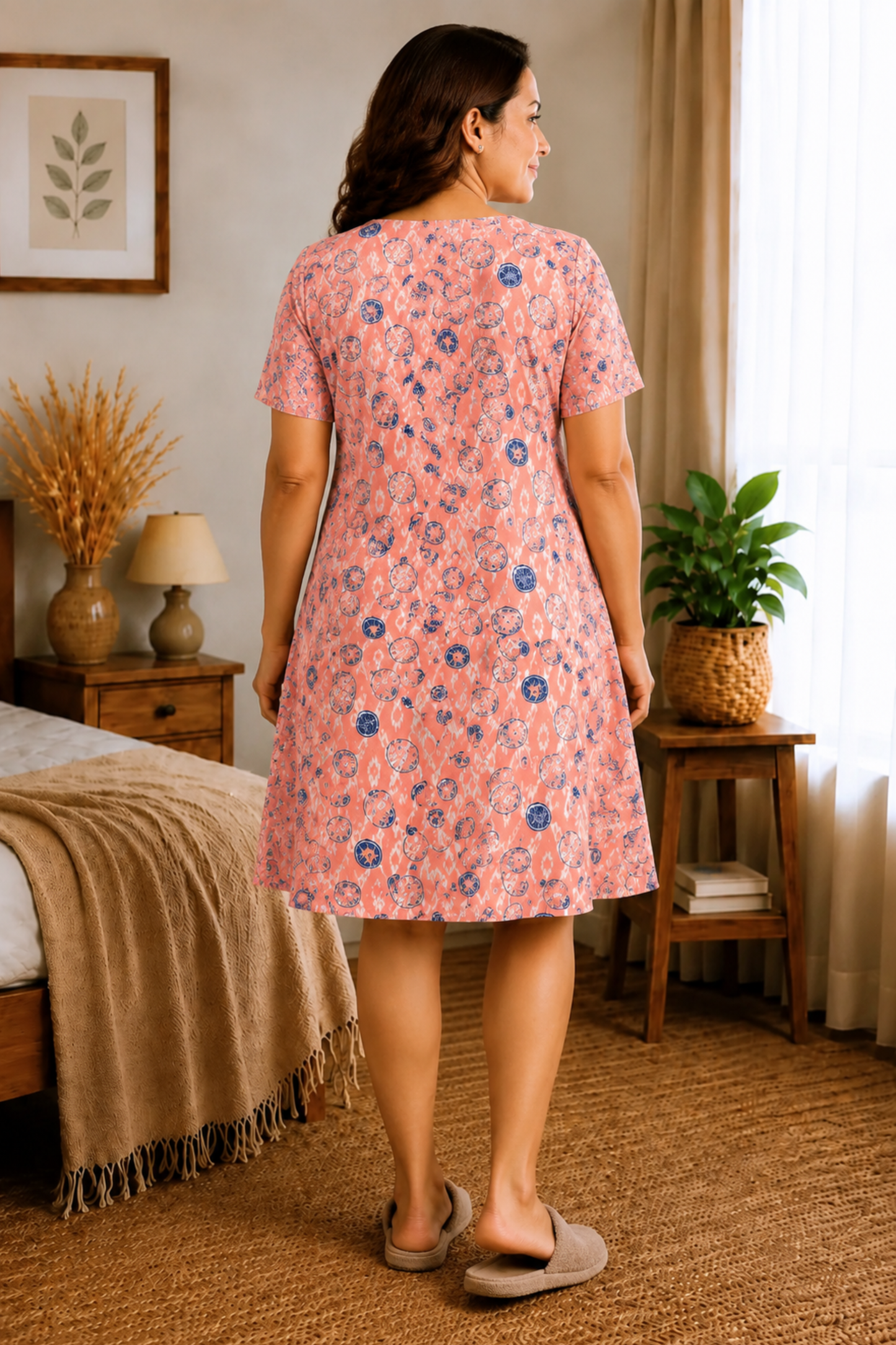 Rose Mirage Short Night Gown