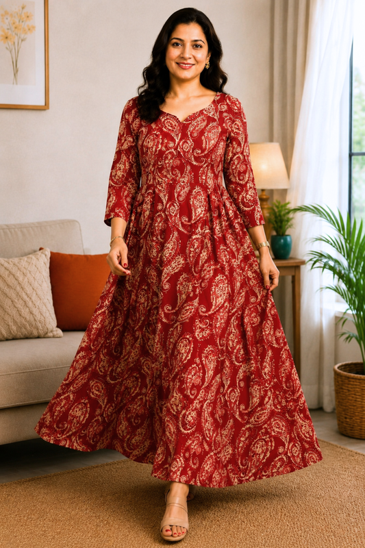 Rouge Reverie Summer Dress With Pockets
