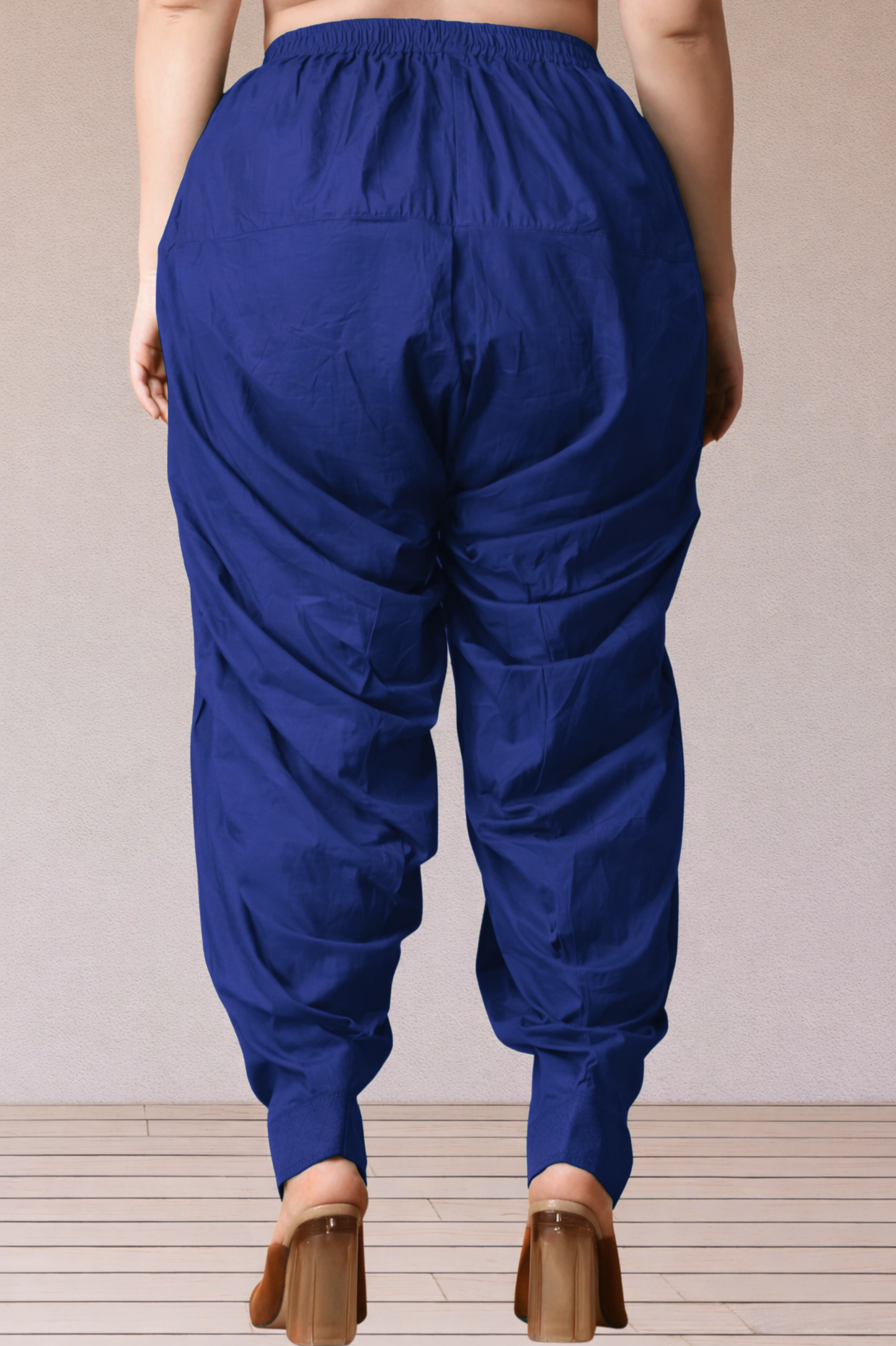 Royal Blue Cotton Patiala Salwar