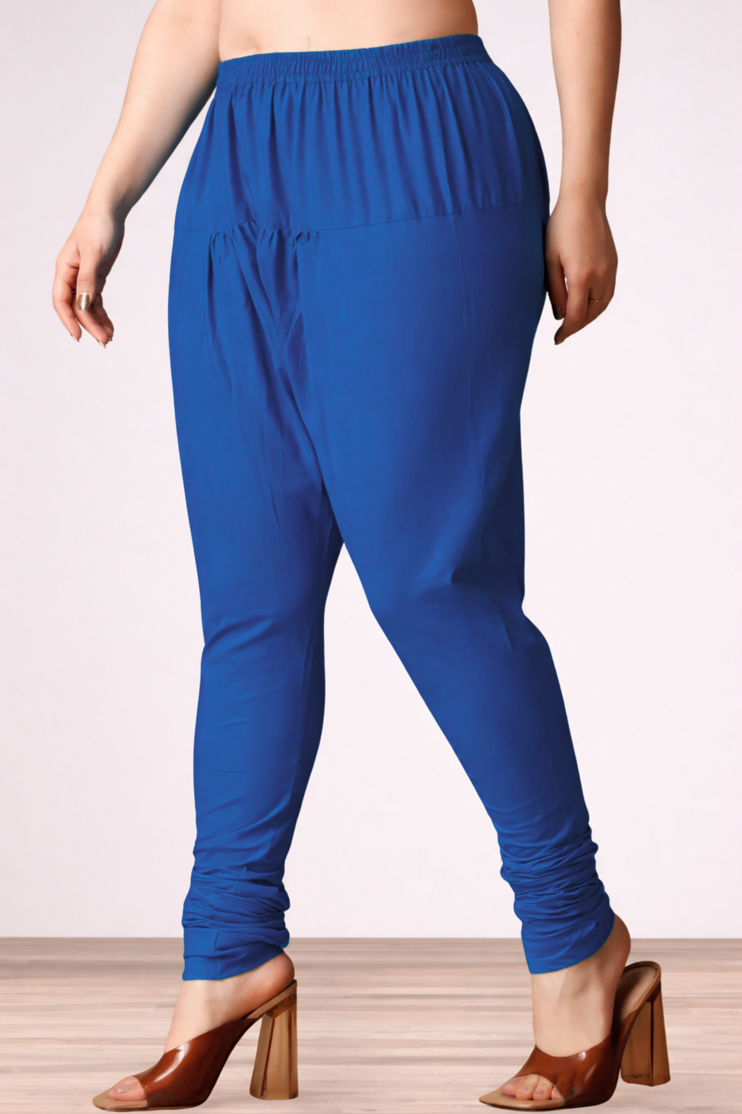 Royal Blue Rayon Churidar Pants
