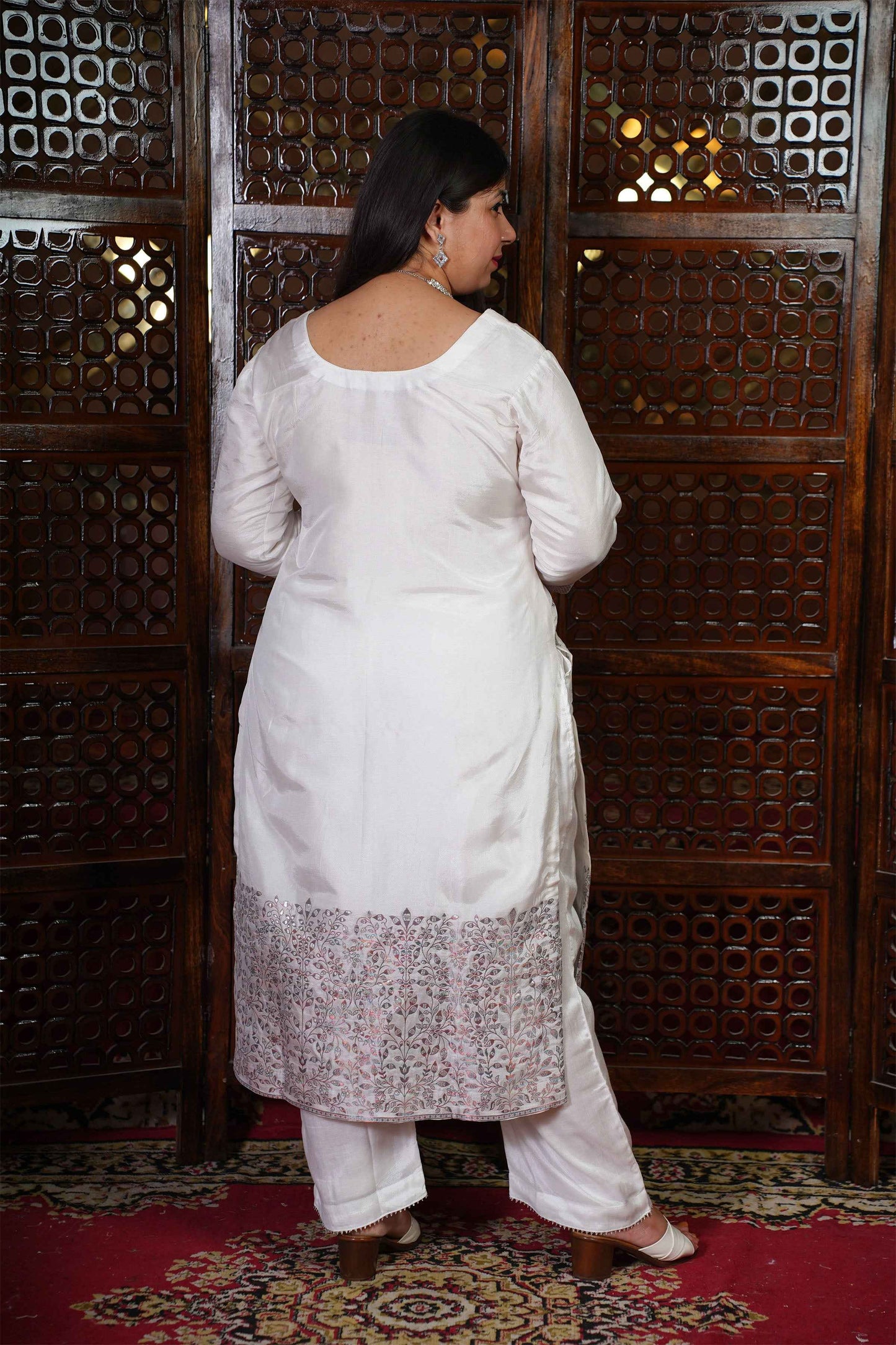 Rucha Jacquard Silk Suit Set