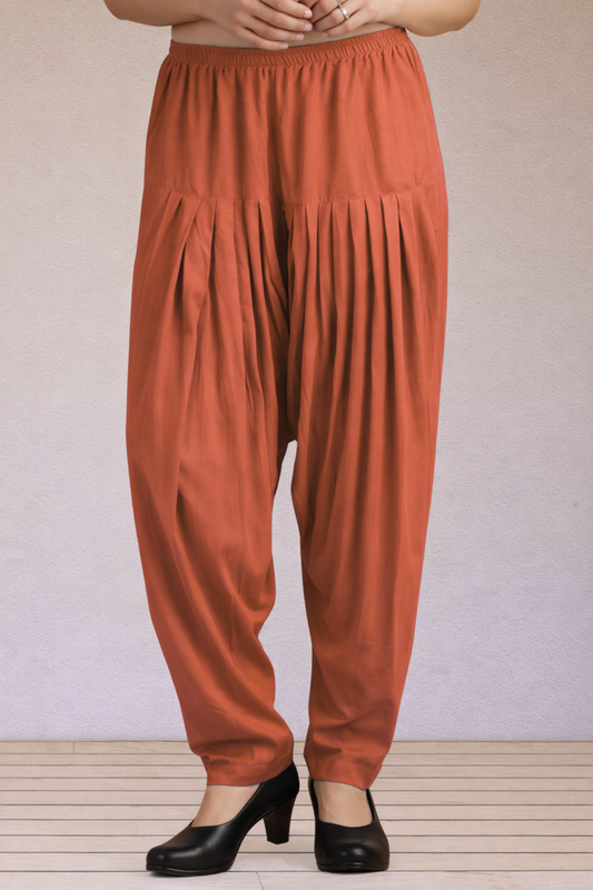 Rust Easy Fit Rayon Salwar