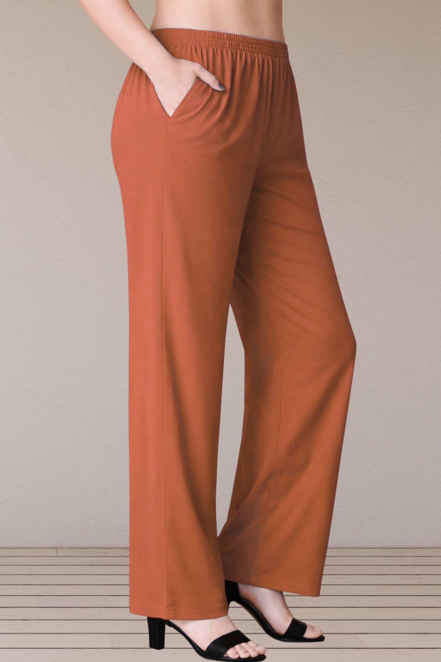 Rust Rayon Kurti Pant