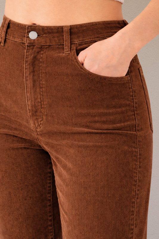Rust Corduroy Bell Bottom
