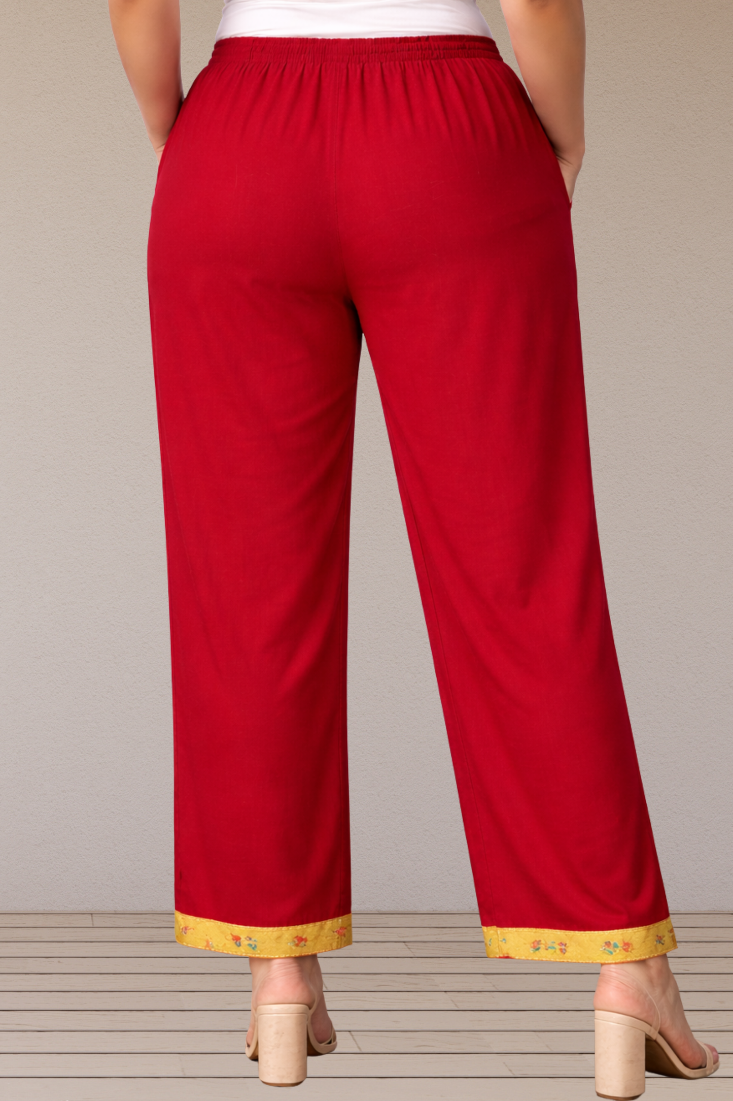 Scarlet Cotton Pant Palazzo