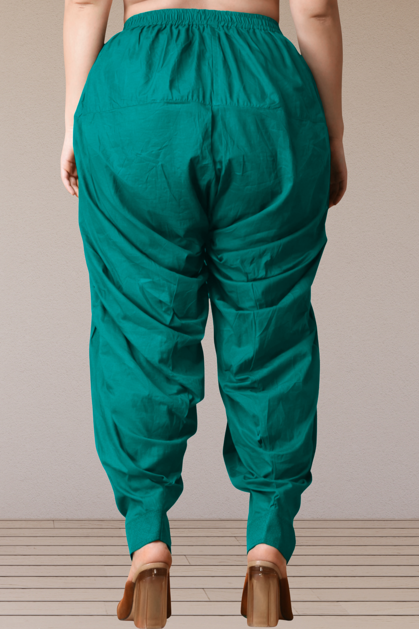 Sea Green Cotton Patiala Salwar
