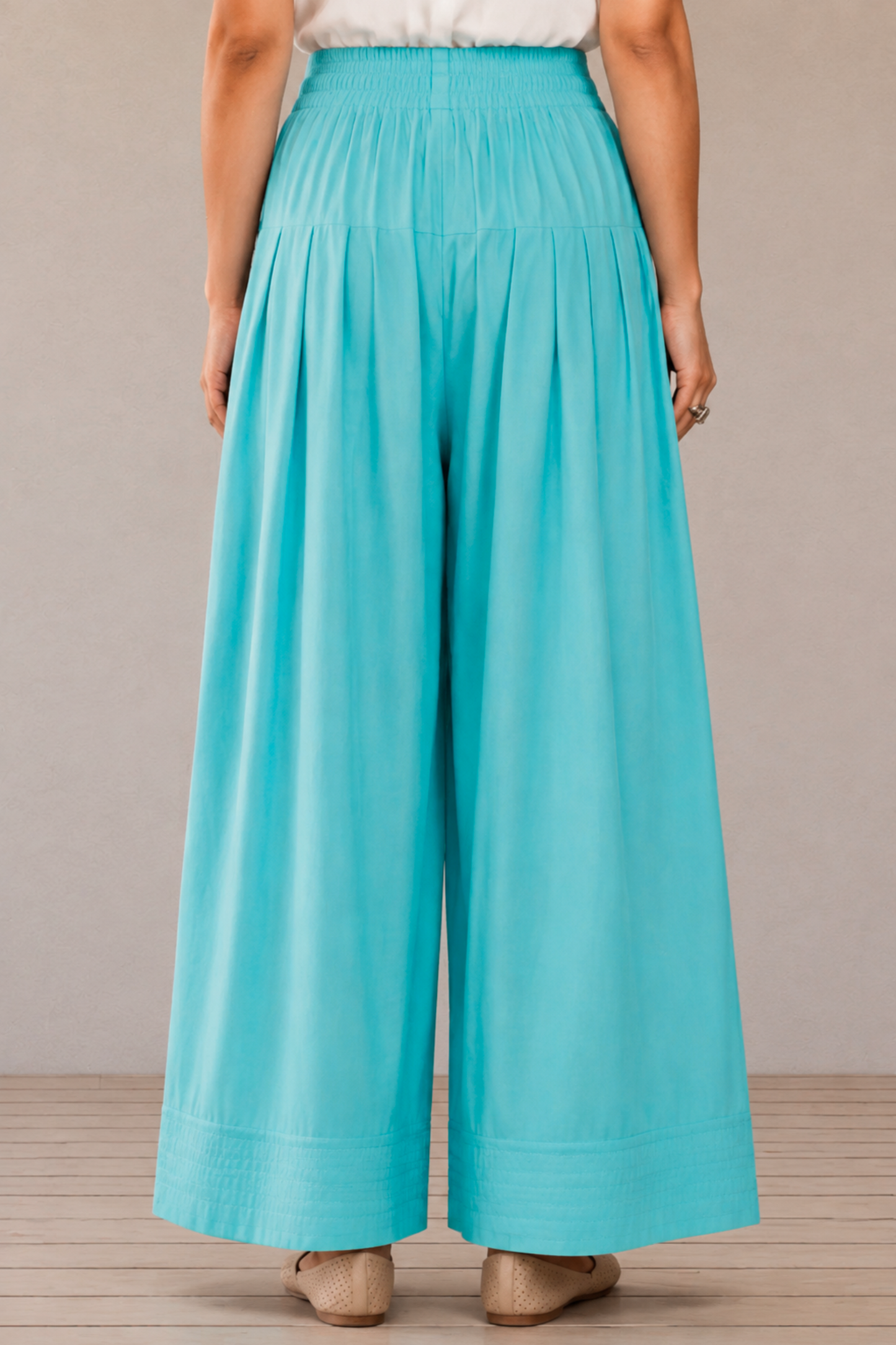 Sky Blue Rayon Farshi Salwar