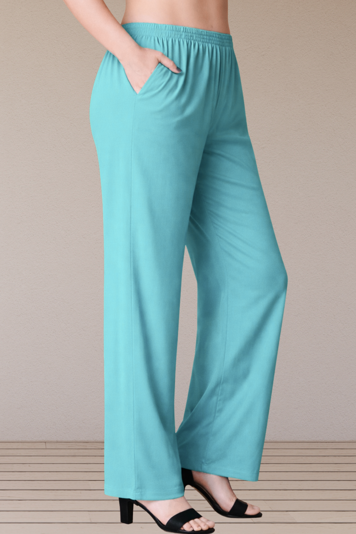 Sky Blue Rayon Kurti Pant