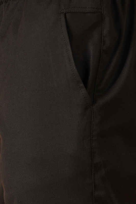 Smoke Black Cotton Lycra Shorts