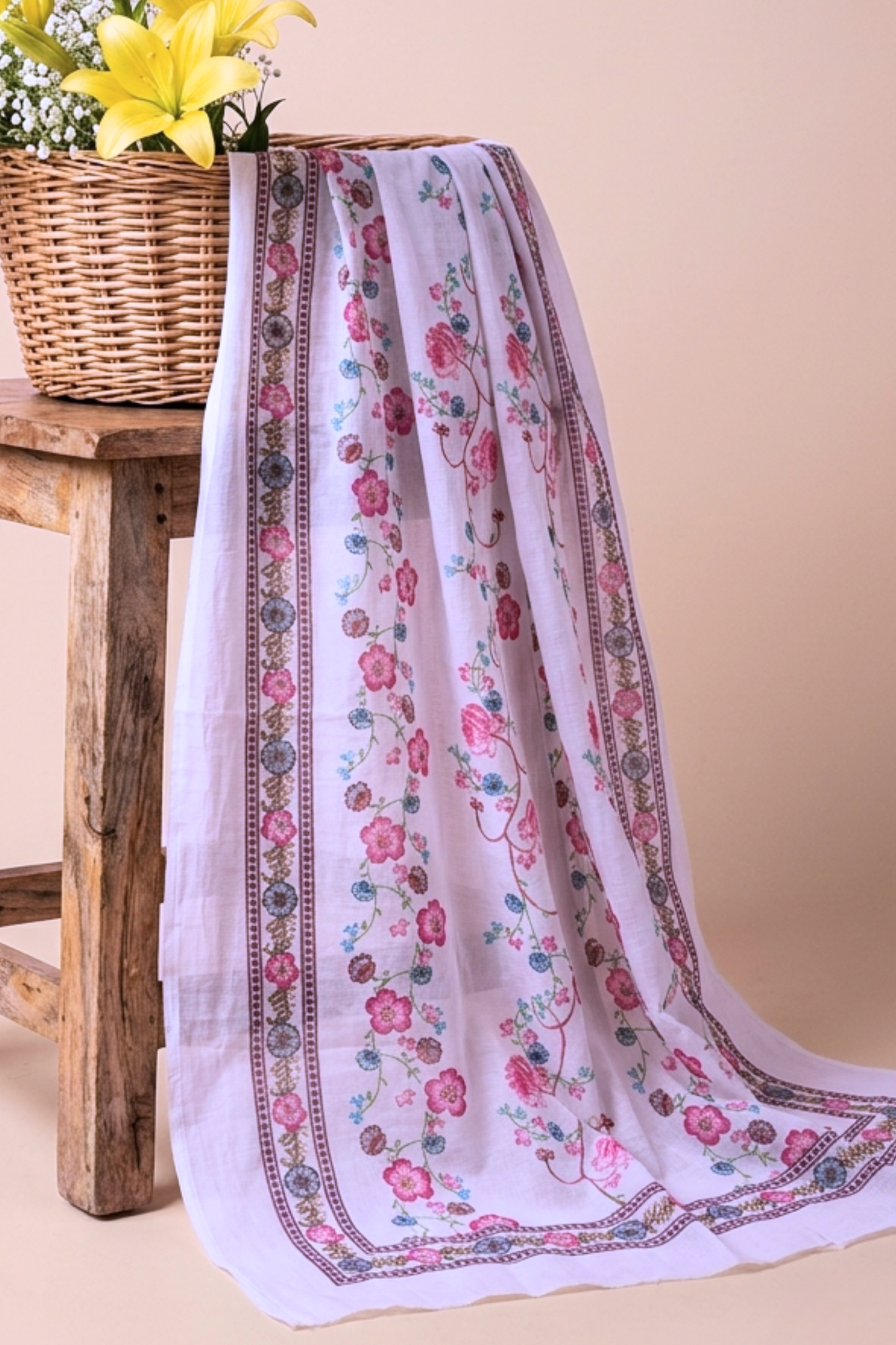 Soft Mauve Organza Dupatta