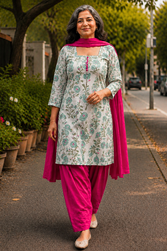 Spring Blossom Farshi Salwar Suit