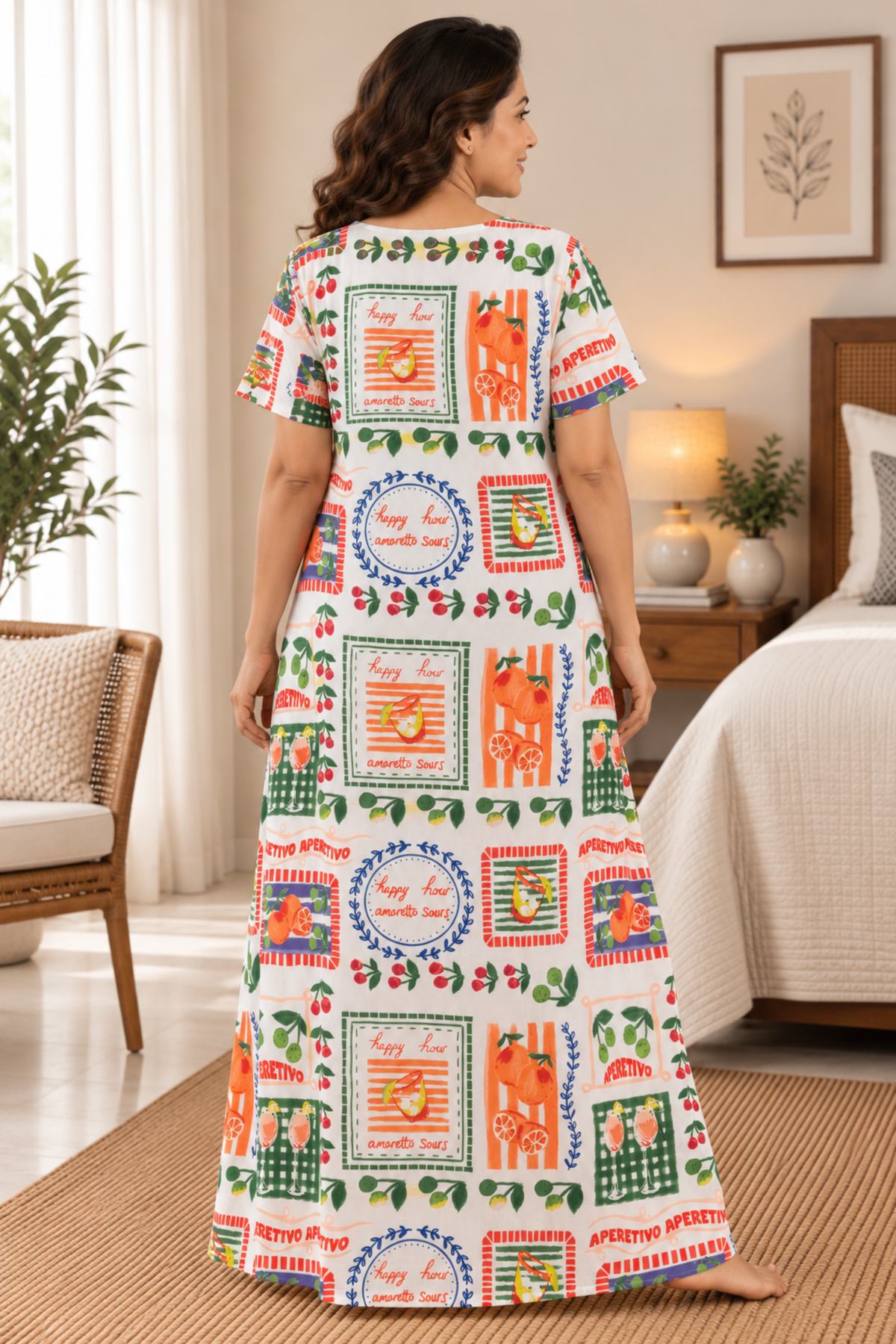 Spritz & Sunshine Rayon Lounge Dress