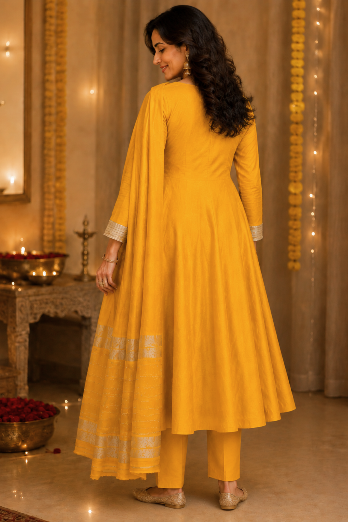 Swarna Noor Silk Anarkali Set