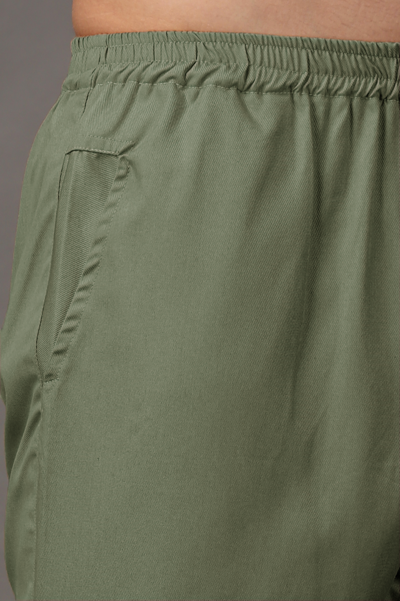Light Green Tencel Shorts