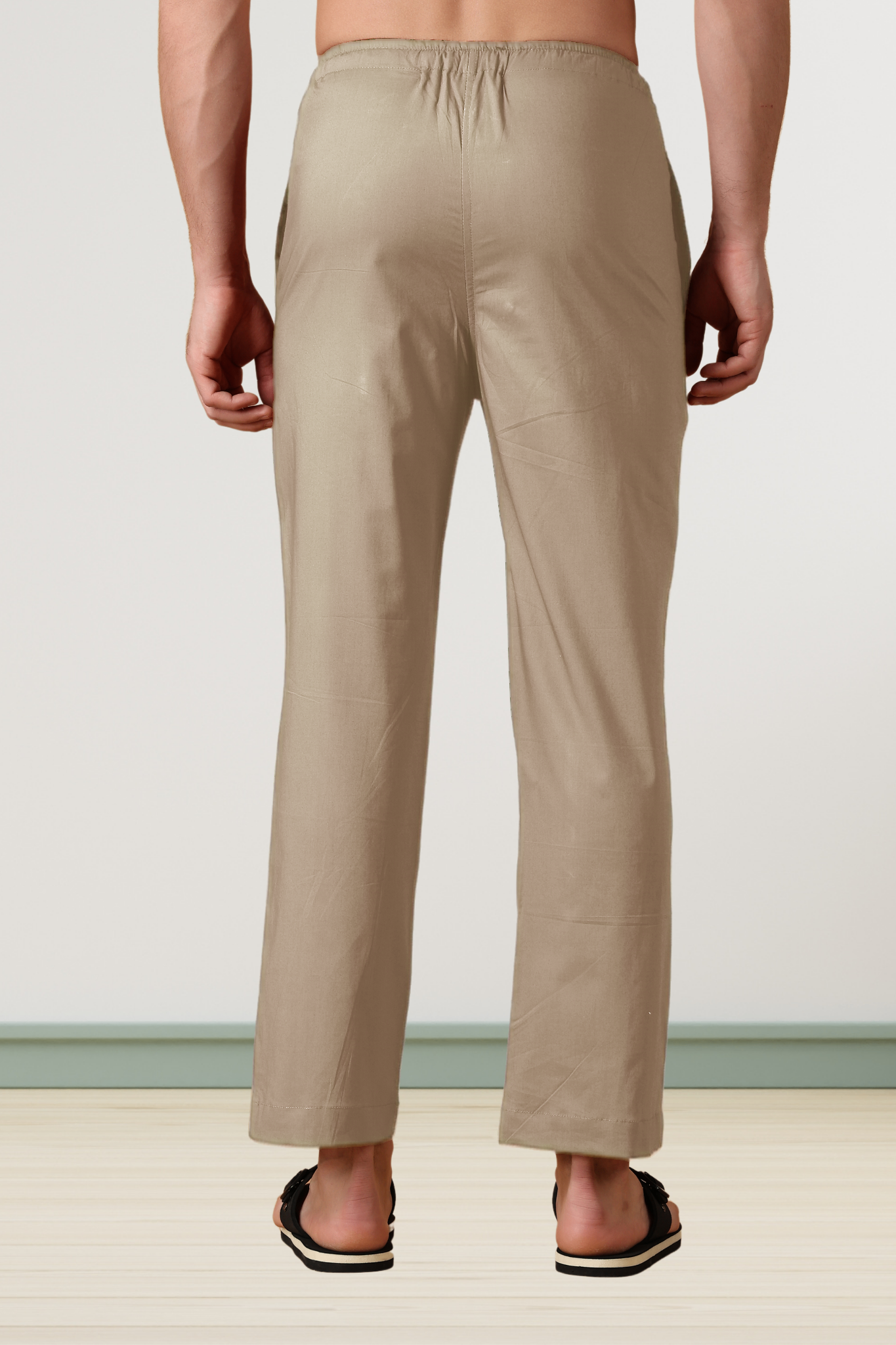 Light Beige Cotton Pant Pajama