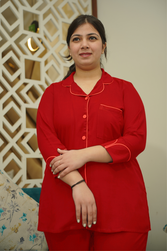 Scarlet Dream Rayon Night Suit