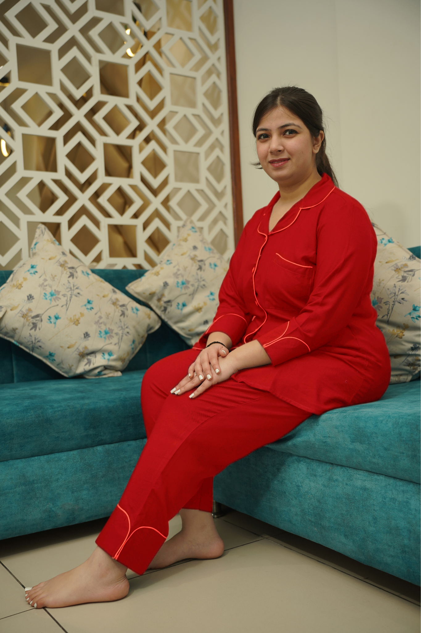 Scarlet Dream Rayon Night Suit