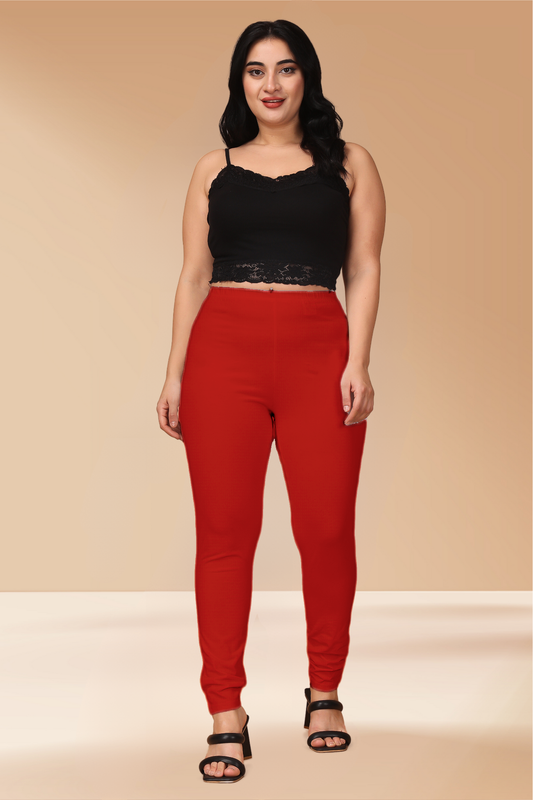 Red Cotton Legging