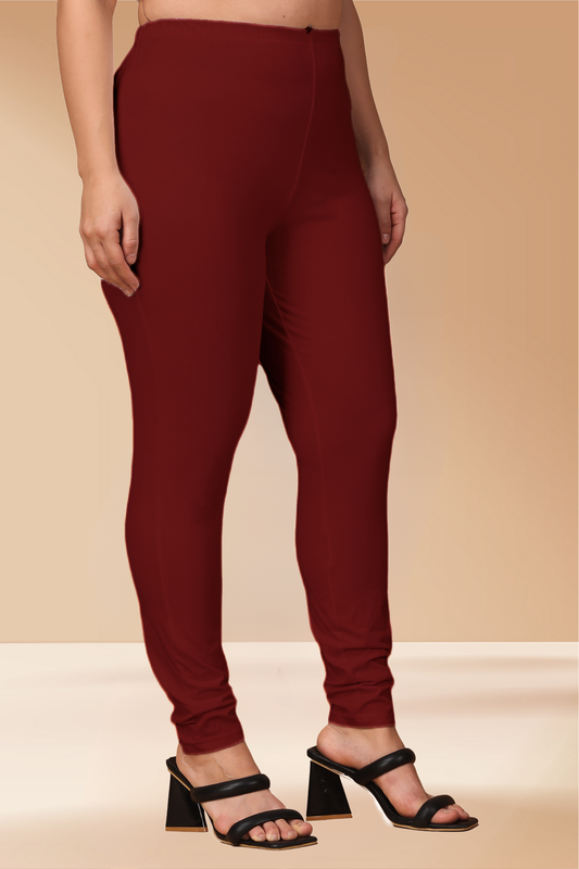 Maroon Cotton Legging