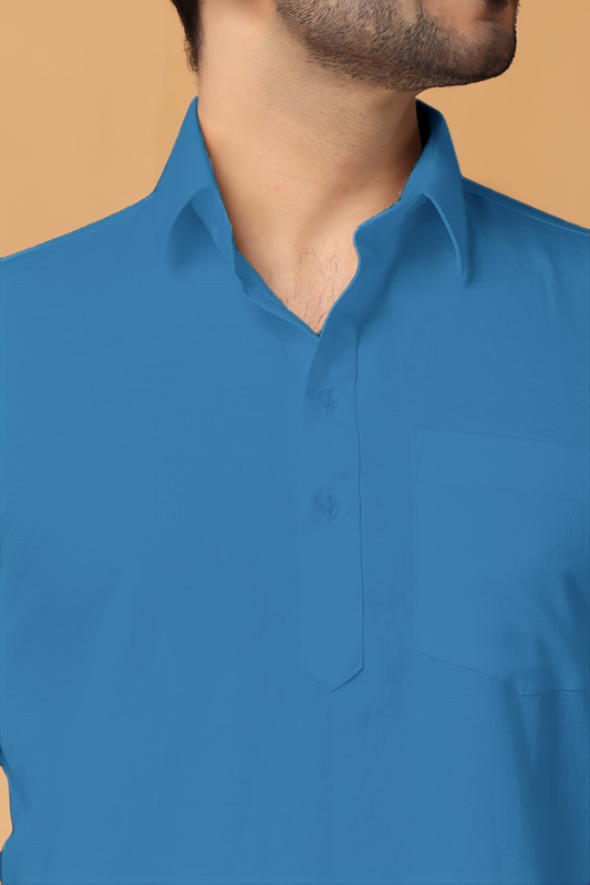 Firozi Breeze Cotton Short Kurta