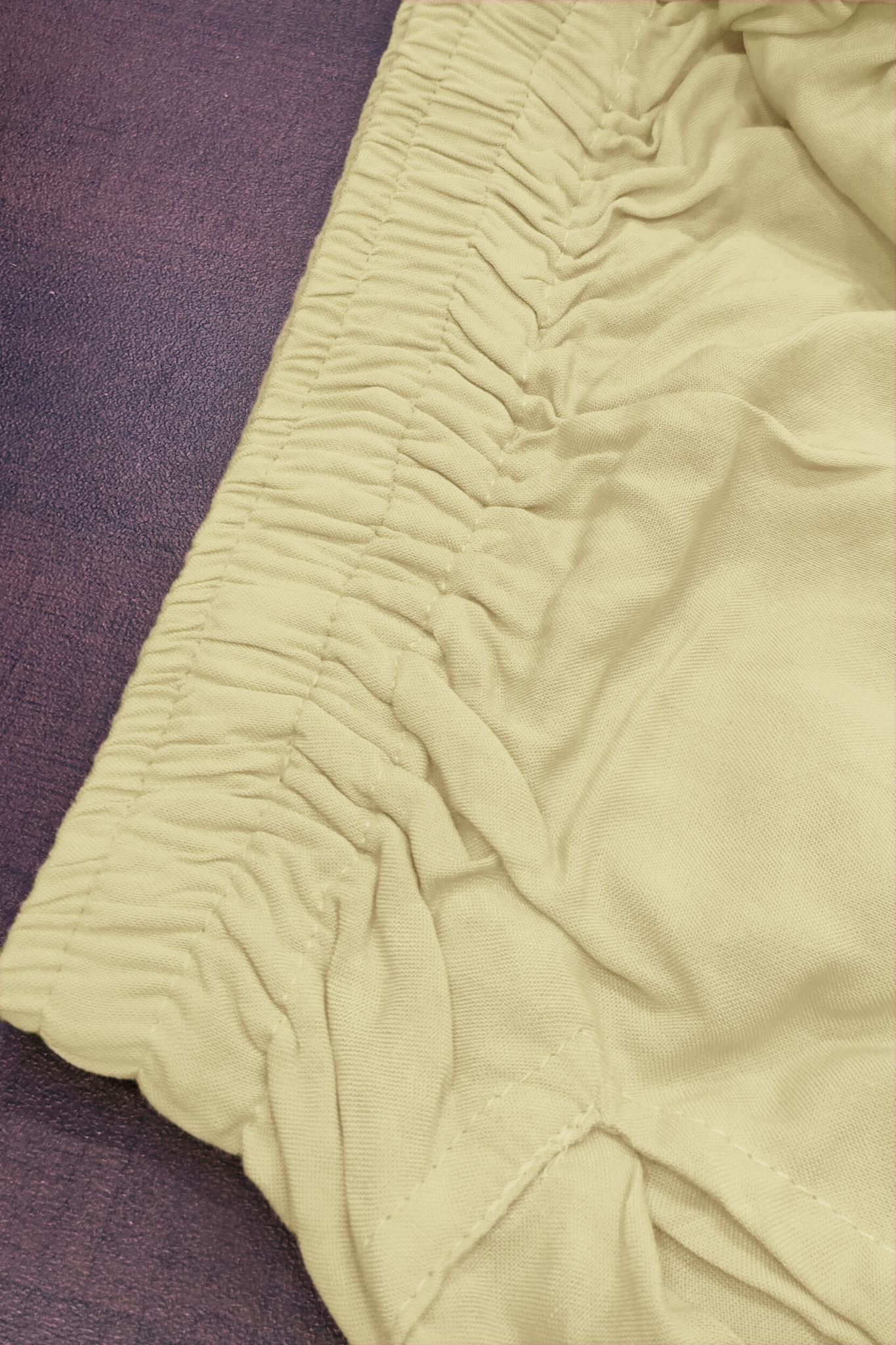 Lemon Detailed Hemline Rayon Palazzo