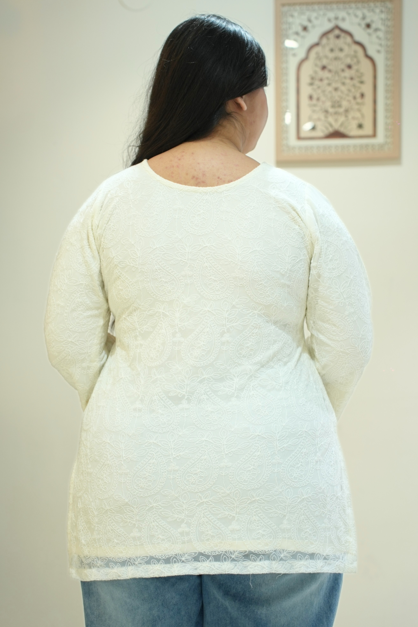 Timeless Ivory Everyday Schiffli Top