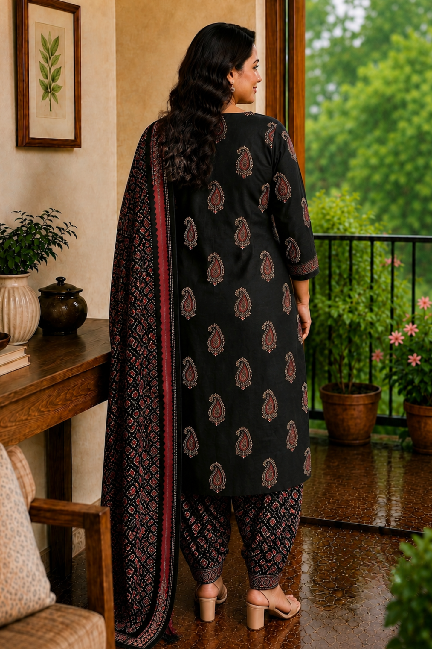 Blackwood Printed Cotton Kurta Set