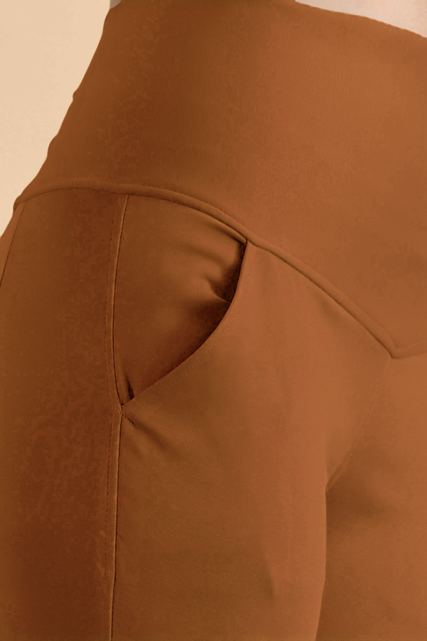 Rust Tummy Tucker Capris