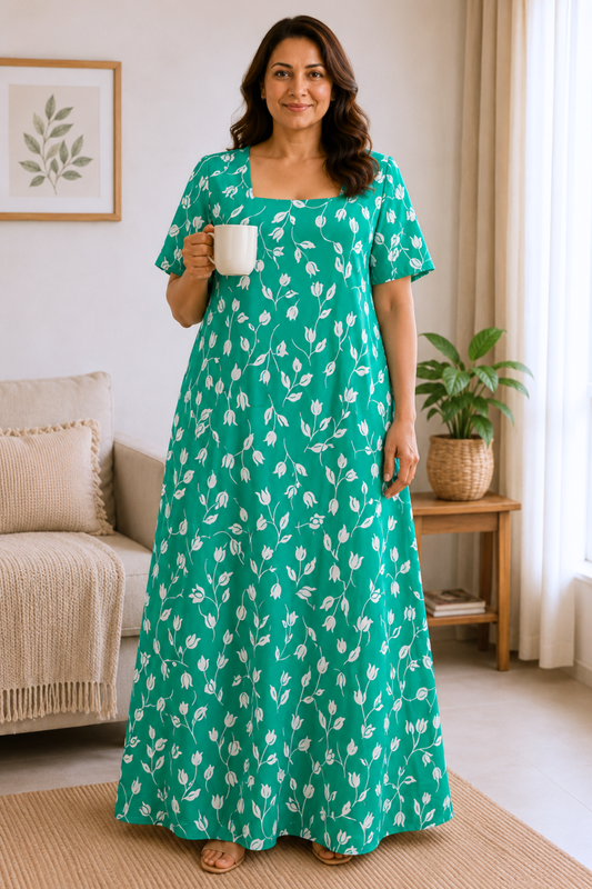 Emerald Ease Rayon Night Gown