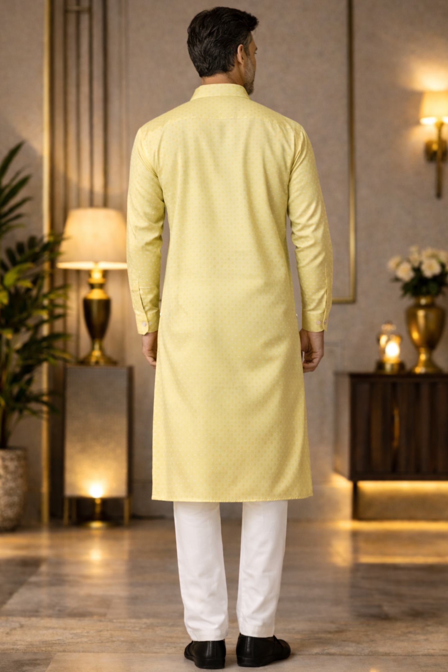 Vibrant Citrus Kurta Pajama Set