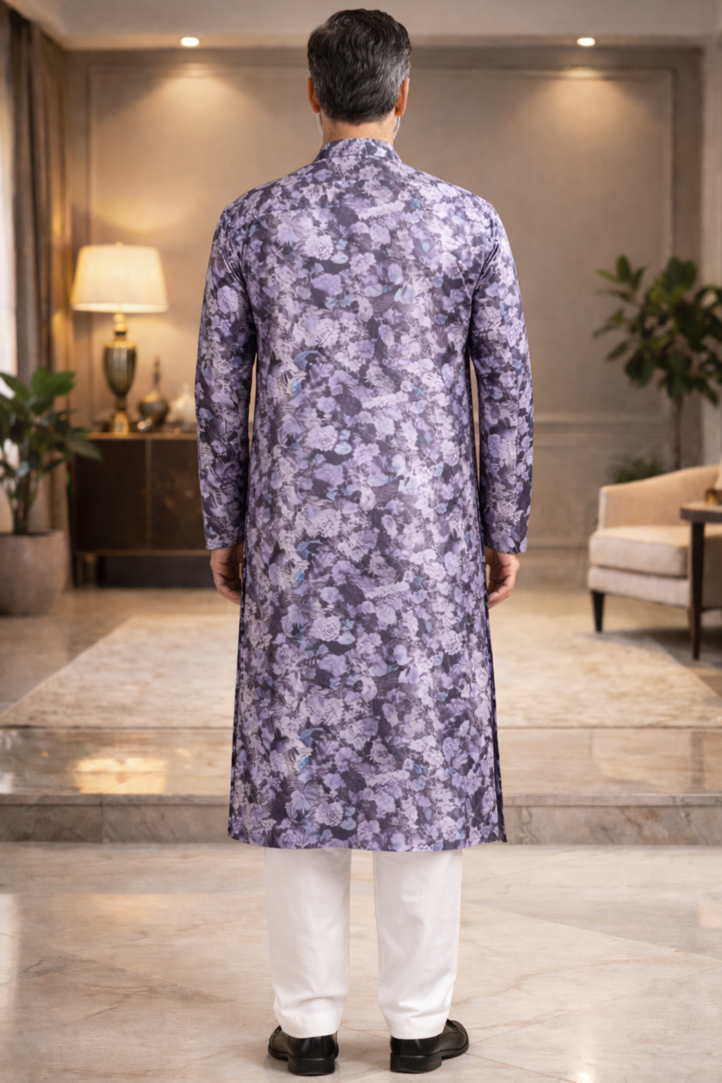 Violet Mosaic Printed Kurta