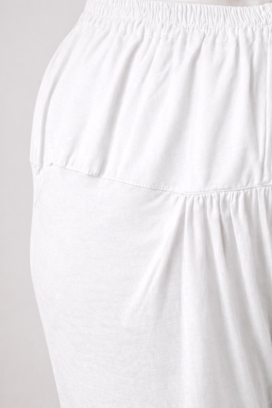 White Cotton Churidar Pants