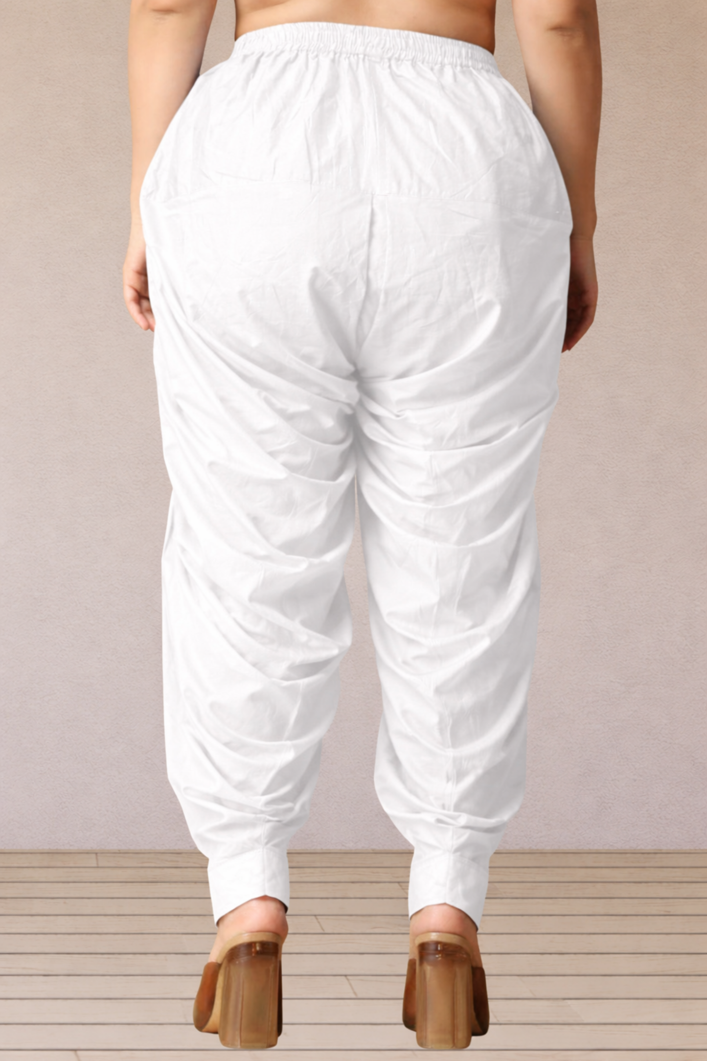 White Cotton Patiala Salwar