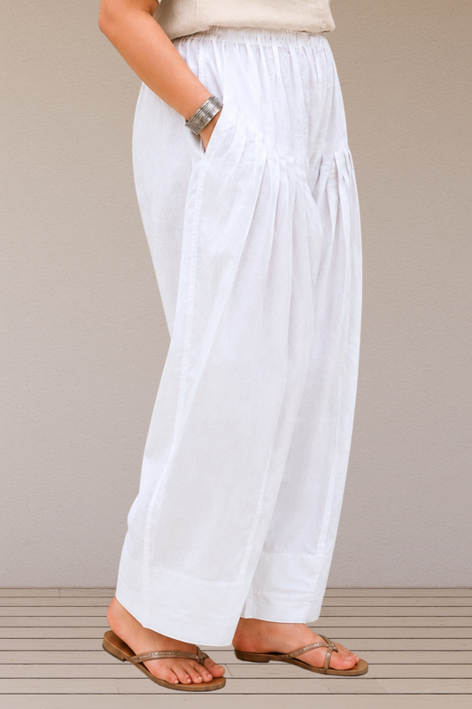 White Cotton Farshi Salwar