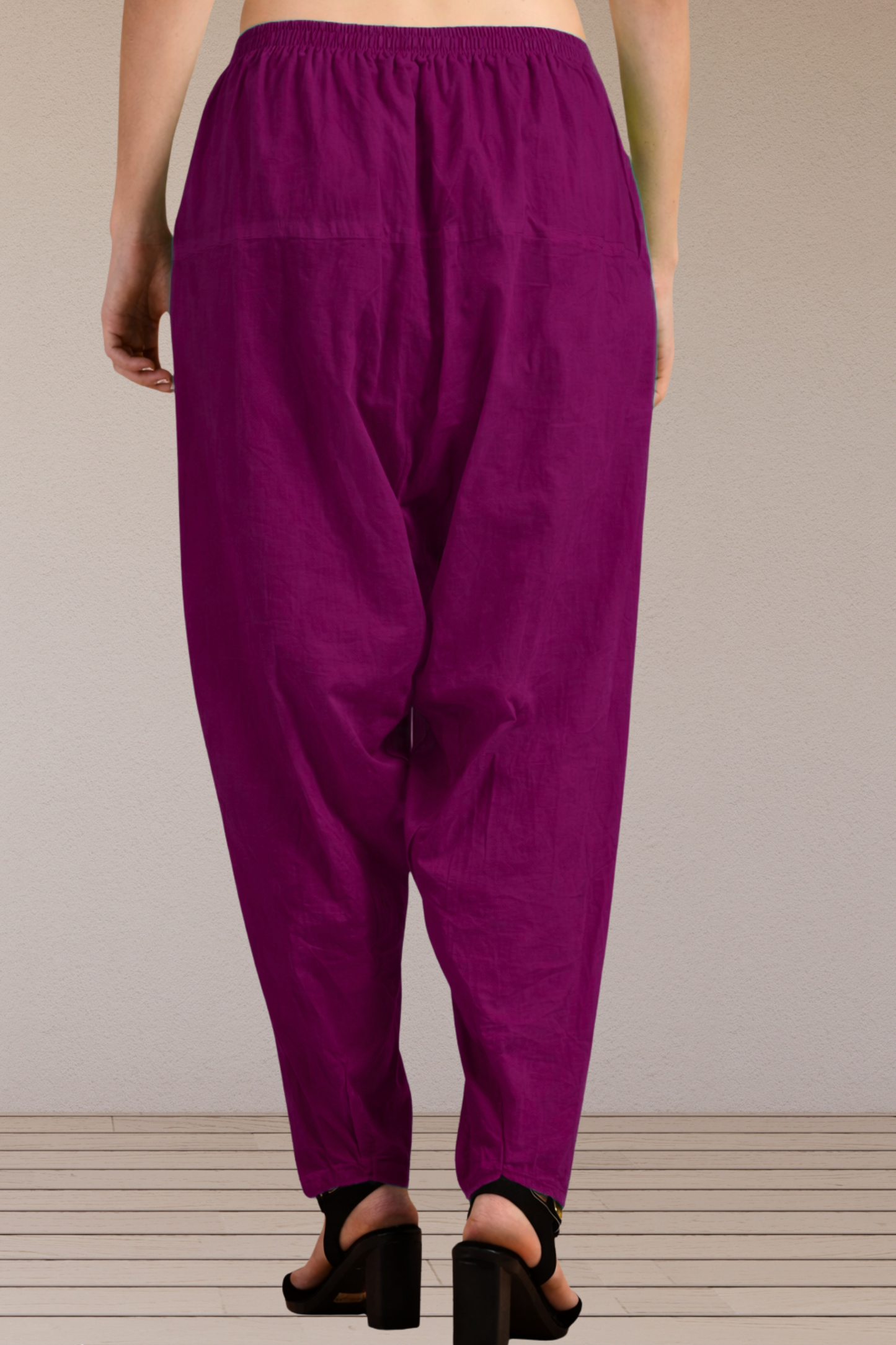 Wine Easy Fit Cotton Salwar