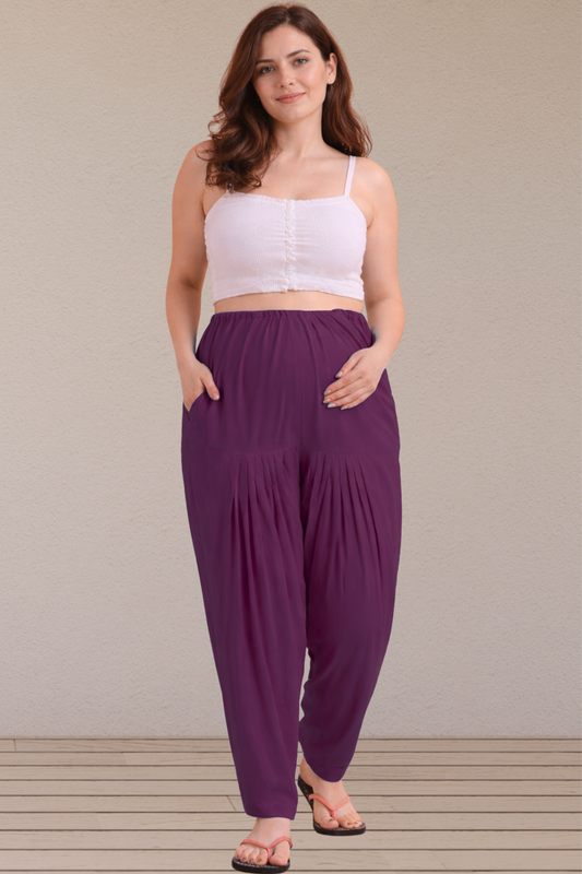 Wine Easy Fit Rayon Maternity Salwar